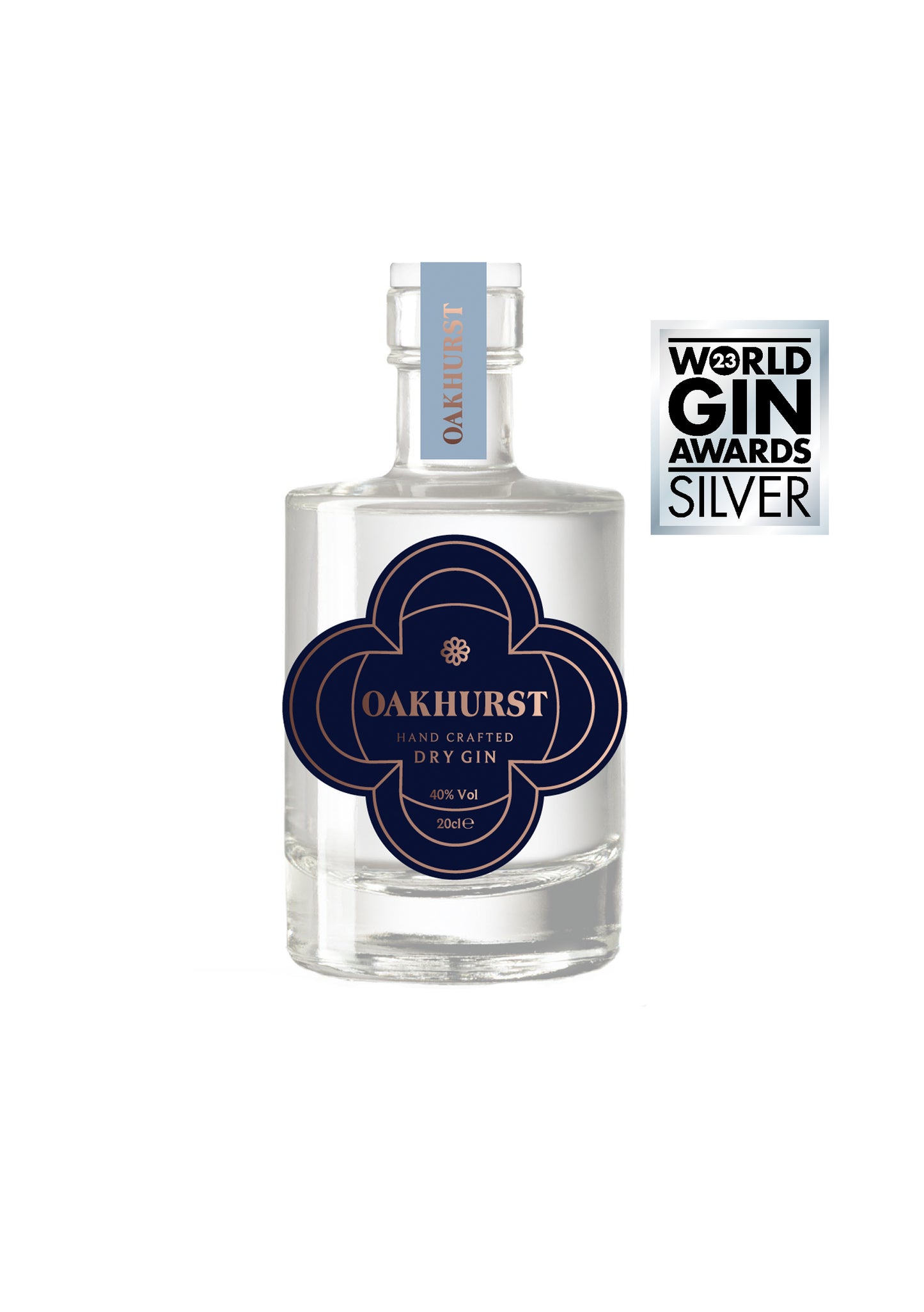 20cl bottle of Award Winning Luxury Oakhurst Gin.